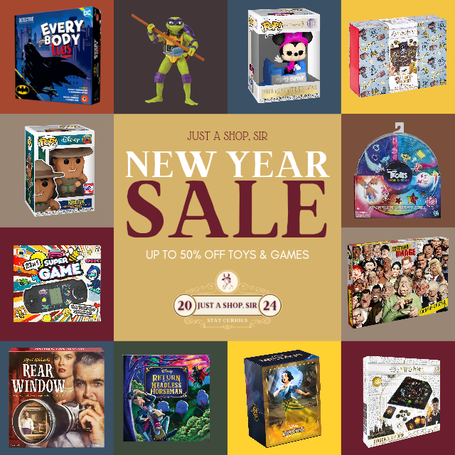 Just a Shop, Sir - Toys & Games Sale Graphic Design