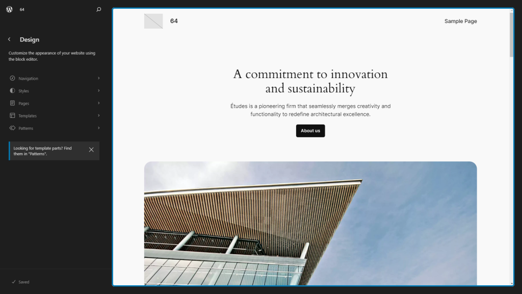 10 Free WordPress Tools You Should Be Using - The Site Editor (Full Site Editing)