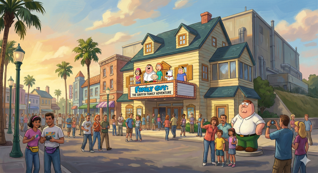 Luke Dunsmore - Universal Studios Florida Family Guy Attraction Concept