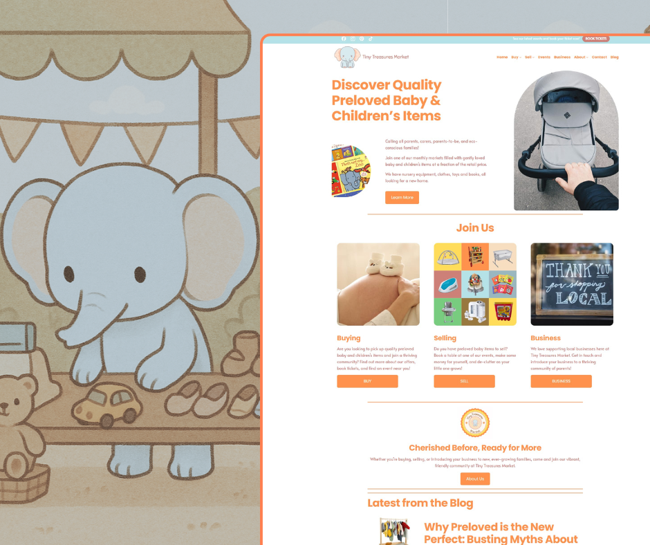Luke Dunsmore - Custom WordPress Websites - Tiny Treasures Market